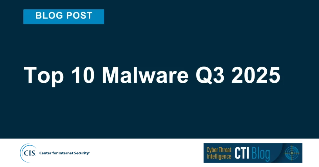 Top 10 Malware Q3 2025